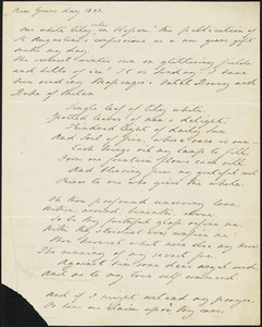 Margaret Fuller autograph manuscript journal, 1 January 1843