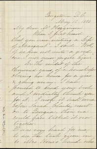 Caroline Wells Healey Dall autograph letter signed to Thomas Wentworth Higginson, Georgetown, D.C., 19 June 1884