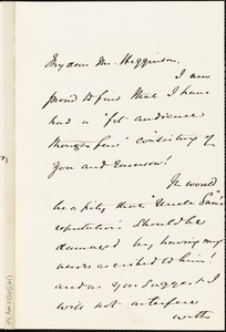 Samuel Gray Ward autograph letter signed to Thomas Wentworth Higginson, New York, N.Y., 10 February 1884