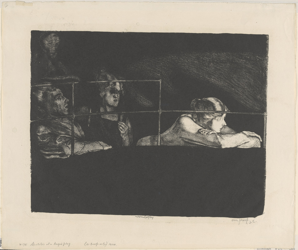 Spectators at a tragic play