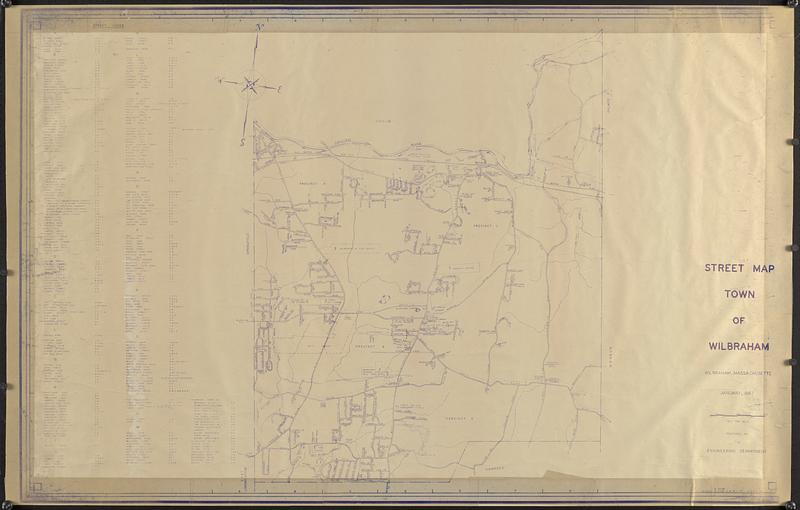 Street map town of Wilbraham Digital Commonwealth