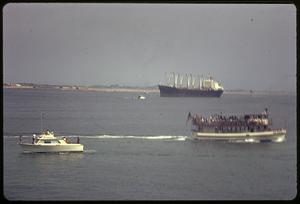 Ships and boats in the water