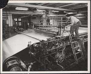 Paper Press, Machine Room, Bay State Mill, early 1950s