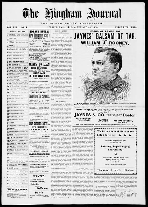 Hingham Journal January 24 1902 Digital Commonwealth