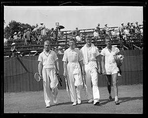 Gene Mako, Don Budge, Alfred Jarvis and Gardnar Mulloy, Longwood Cricket Club