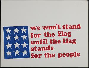 we won't stand for the flag until the flag stands for the people