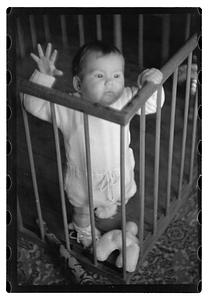 Baby in a crib