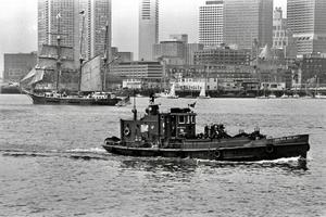 The Sea Bee and tall ship, Boston Harbor