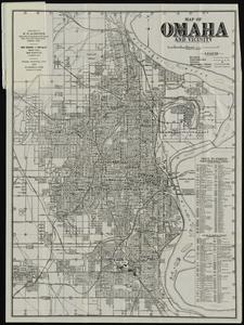 Map of Omaha and vicinity