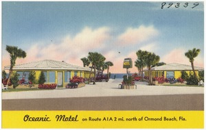 Oceanic Motel on Route A1A, 2 miles north of Ormond Beach, Florida