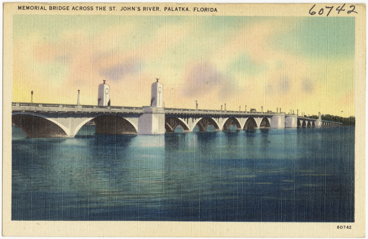 Memorial Bridge across the St. John's River, Palatka, Florida