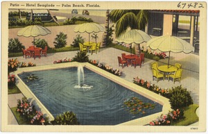 Patio -- Hotel Seaglade -- Palm Beach, Florida