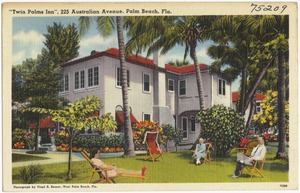 "Twin Palms Inn," 225 Australian Ave., Palm Beach, Florida