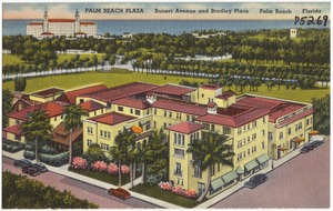 Palm Beach Plaza, Sunset Avenue and Bradley Place, Palm Beach, Florida
