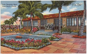 Patio, Seaglade Hotel, Palm Beach, Florida