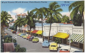 World famous Worth Avenue, Palm Beach, Florida