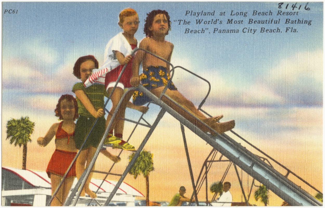 Playland at Long Beach Resort, "the world's most beautiful bathing beach," Panama City, Florida