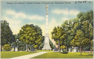Historic "Lee Square," named in honor of General Lee, Pensacola, Florida