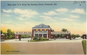 Main gate, U.S. Naval air training center, Pensacola