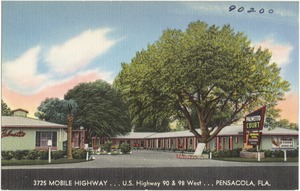 Palmetto Court, 3725 Mobile Highway, U.S. highways 90 & 98 West, Pensacola, Florida