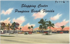 Shopping center, Pompano Beach, Florida