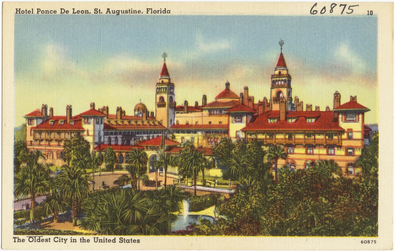 Hotel Ponce De Leon, St. Augustine, Florida, the oldest city in the United States