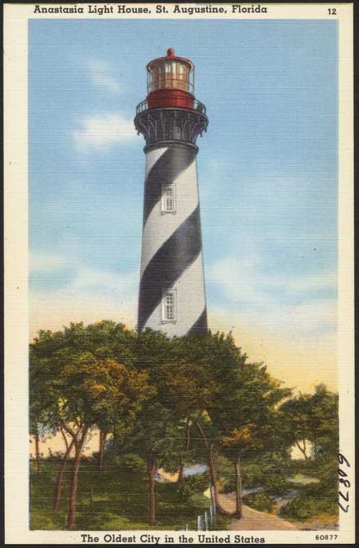 Anastasia Light House, St. Augustine, Florida, the oldest city in the United States