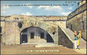 The arch at Castillo de San Marcos National Monument, St. Augustine, Florida, the oldest city in the United States