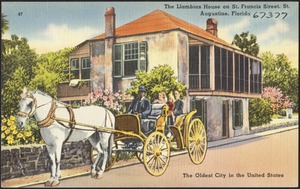 The Lambias house on St. Francis Street, St. Augustine, Florida, the oldest city in the United States