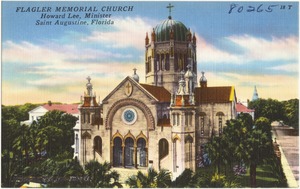 Flagler Memorial Church, Howard Lee, Minister, Saint Augustine, Florida