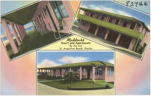 Maddock's Court and Apartments, "by the sea," St. Augustine Beach, Florida