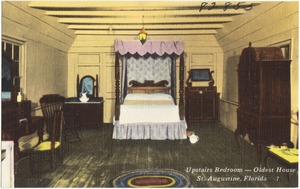 Upstairs bedroom- oldest house, St. Augustine, Florida