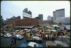 Saturday produce sellers, Haymarket Square, Boston