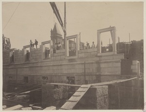 Dartmouth Street Facade, construction of the McKim Building