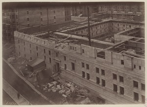 Site from S.S. Pierce Building, construction of the McKim Building