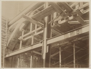 Tile arch being built, construction of the McKim Building