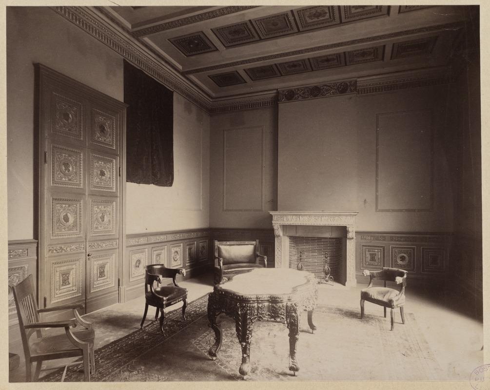 Trustees room, construction of the McKim Building