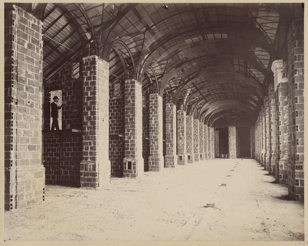 Special libraries: west corridor, construction of the McKim Building