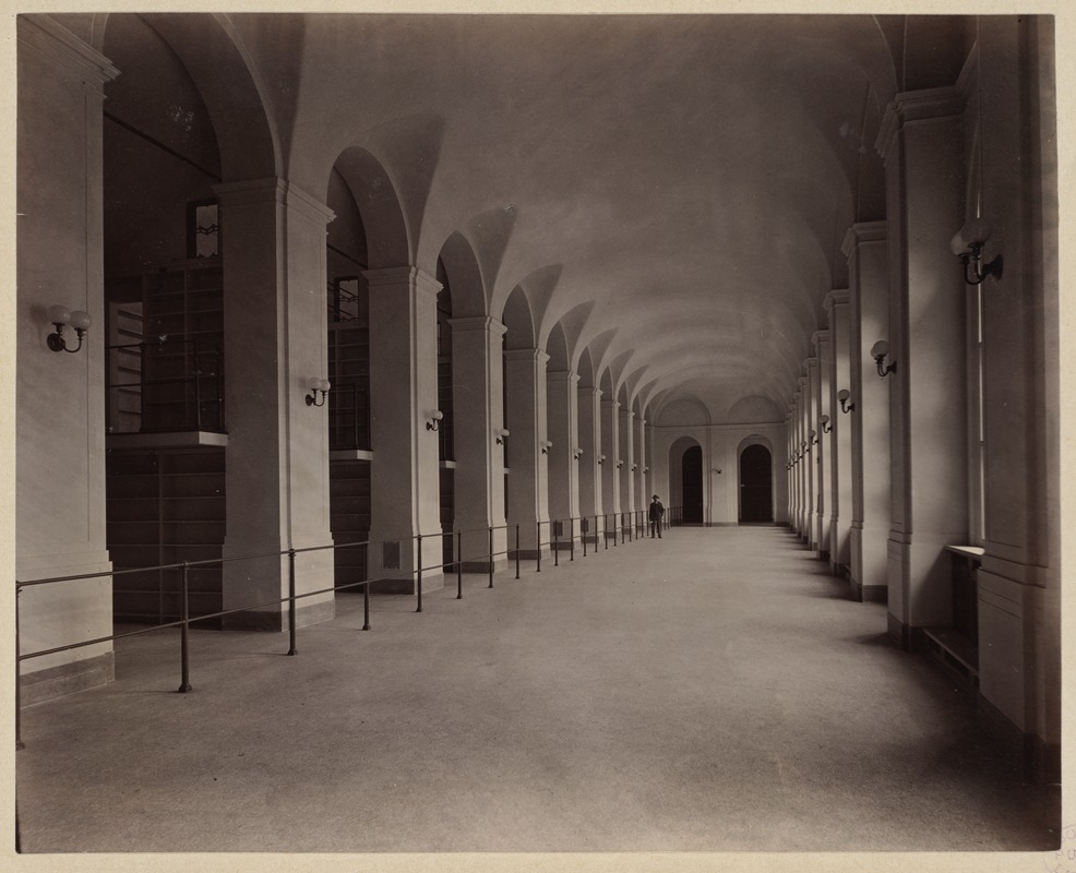 Special Libraries: west corridor, completed, construction of the McKim Building