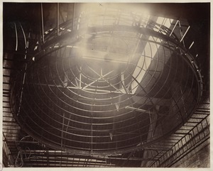 Steel framing for dome, Barton Room, construction of the McKim Building