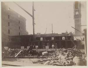 Stack D, construction of the McKim Building