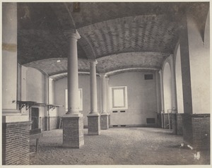 Periodical room looking toward Boylston St., construction of the McKim Building