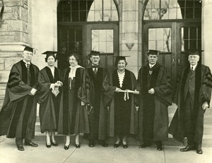 Anne Sullivan Accepting an Honorary Degree from Temple University