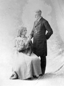 Helen Keller with Mr. Gilman
