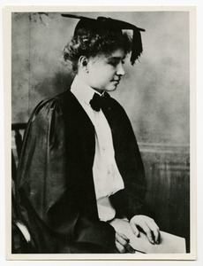Helen Keller at time of Radcliffe graduation