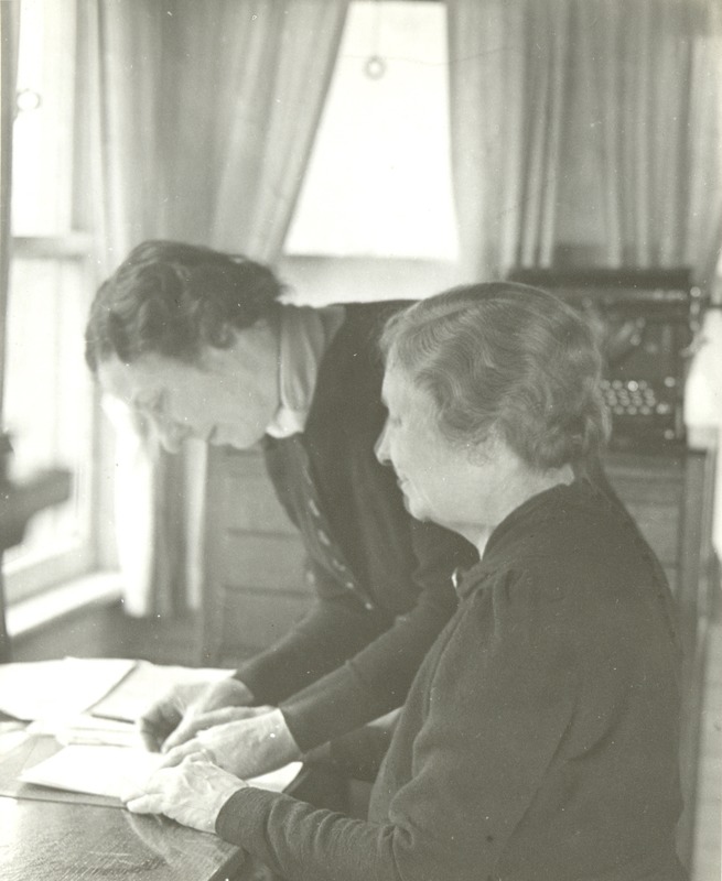 Polly Thomson Assisting Helen Keller