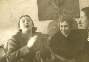 Helen Keller and Polly Thomson with Katherine Cornell