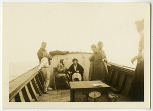 Keller and Thomson on a Boat