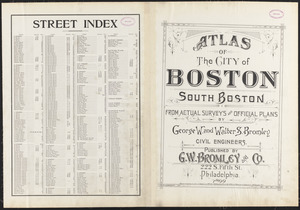 Atlas of the city of Boston : South Boston