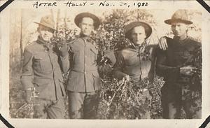 "After Holly, Nov. 30, 1922," U.S. Marines, Marine base Quantico, VA